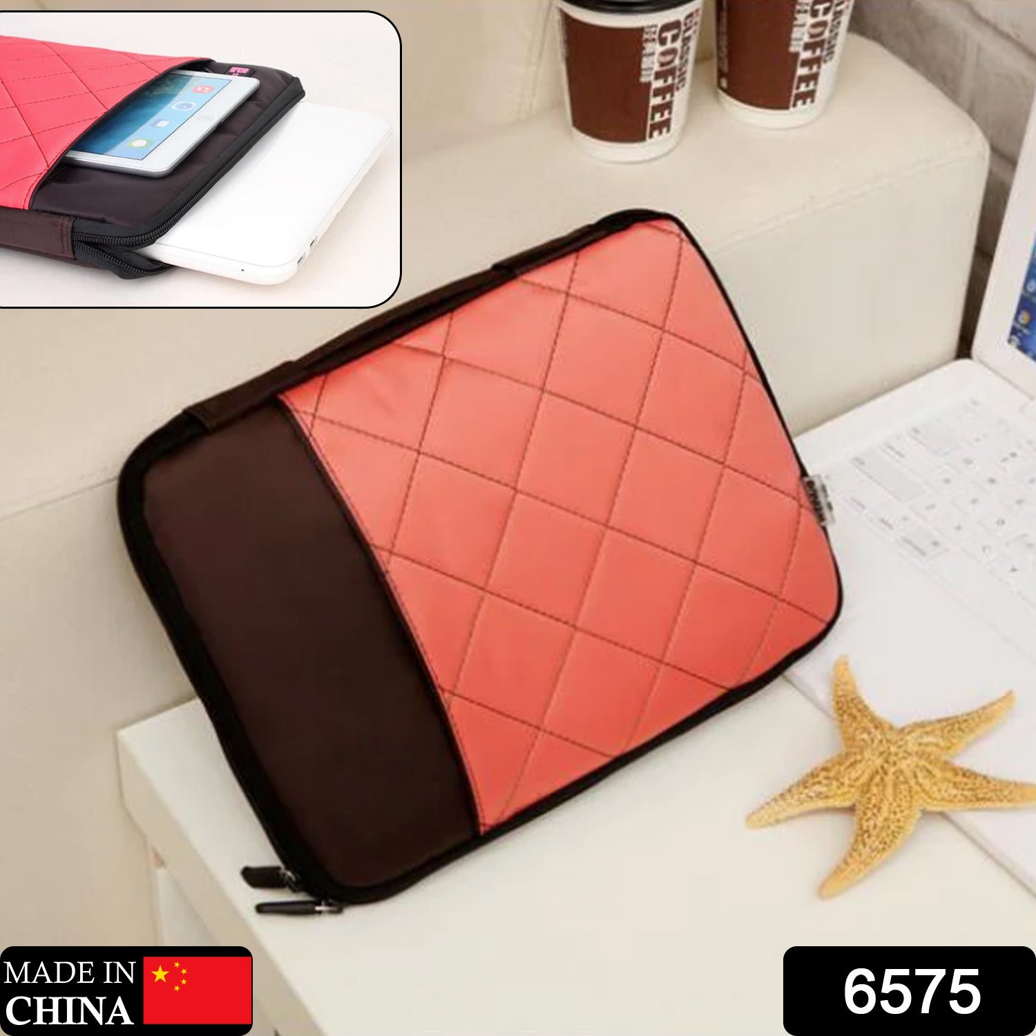 6575 Laptop Case Cover Bag, Laptop Sleeve 14.5 inch Case, Water Repellent Polyester Neoprene Case with Accessory Pocket, for MacBook, Dell, Lenovo & Other laptops, Notebooks 6575 Laptop Case Cover Bag, Laptop Sleeve 14.5 inch Case, Water Repellent Polyester Neoprene Case with Accessory Pocket, for MacBook, Dell, Lenovo & Other laptops, Notebooks